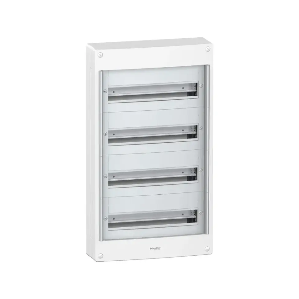 Schneider Electric PRA20418, Pragma, 72 Modül, 4 Sıralı, Kapaksız, Halojen Free, Sıvaüstü Dağıtım Kutusu