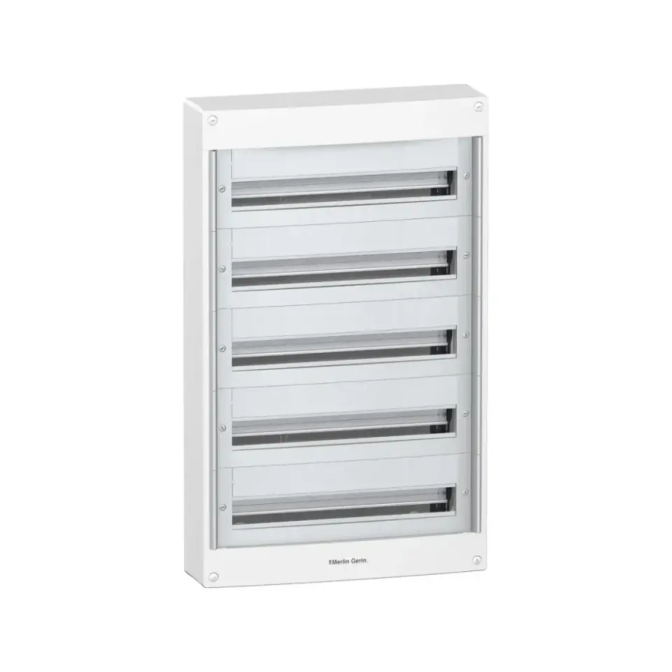 Schneider Electric PRA20524, Pragma, 120 Modül, 5 Sıralı, Kapaksız, Halojen Free, Sıvaüstü Dağıtım Kutusu
