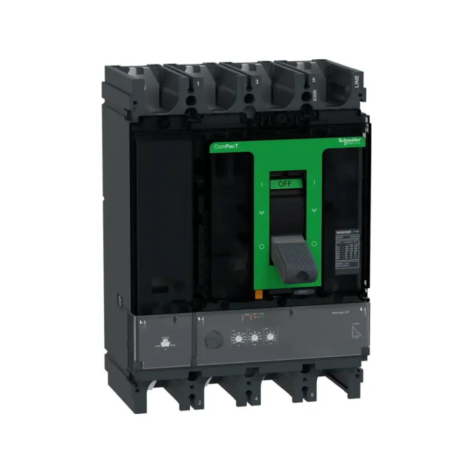 Schneider Electric C63R42D630, ComPact NSX, 250-630 Amper, 4 Kutuplu, 45 kA, Kompakt Şalter, NSX630R, MicroLogic 2.3