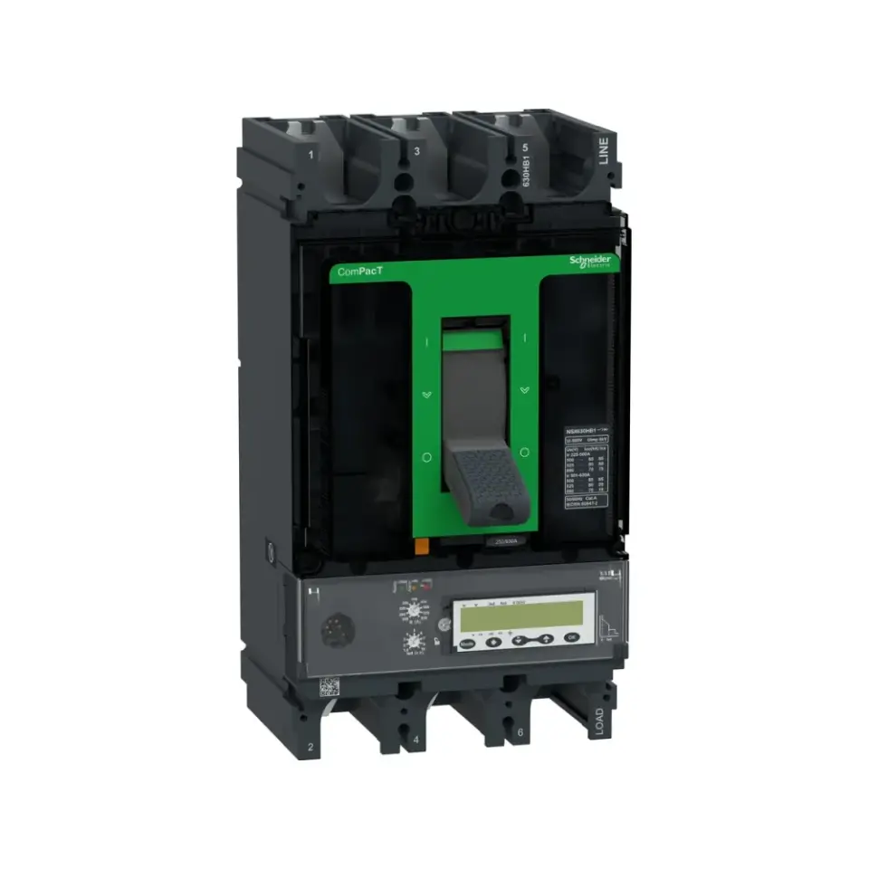Schneider Electric C63V35E630, ComPact NSX, 250-630 Amper, 3 Kutuplu, 75 kA, Kompakt Şalter, NSX630HB1, MicroLogic 5.3E