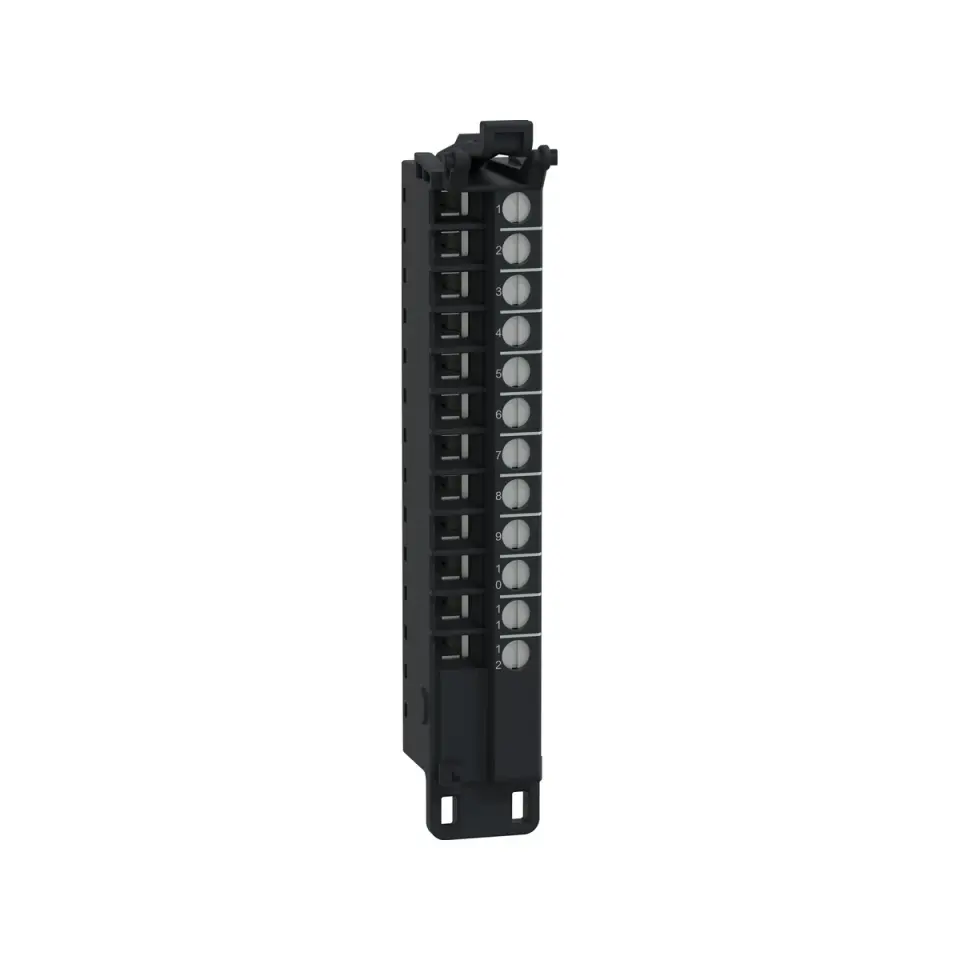 Schneider NTSXTB12010H, Modicon Edge I/O NTS, AC Kompakt Uzak I/O Modülleri için 12 Noktalı Vidalı Terminal Blok, Kapaksız