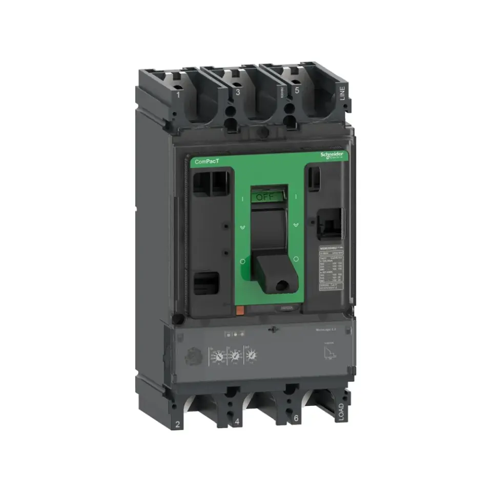 Schneider Electric C63W32D630, ComPact NSX, 250-630 Amper, 3 Kutuplu, 100 kA, Kompakt Şalter, NSX630HB2, MicroLogic 2.3