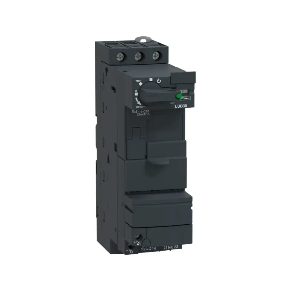 Schneider Electric LUB38, TeSys U, 18.5 kW, 38 Amper, Tek Yönlü(DOL), Entegre Motor Yolverici Baz Ünitesi