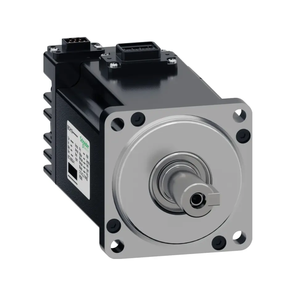 Schneider BCH18LD0233CF5C, Easy Lexium 18E, 0.2 kW Düşük Ataletli Dahili Frenli Servo Motor, 3000 RPM, 0.64 Nm, 23 Bit Çok Turlu Mutlak Enkoder, 60 mm Flanş, 14 mm Şaft