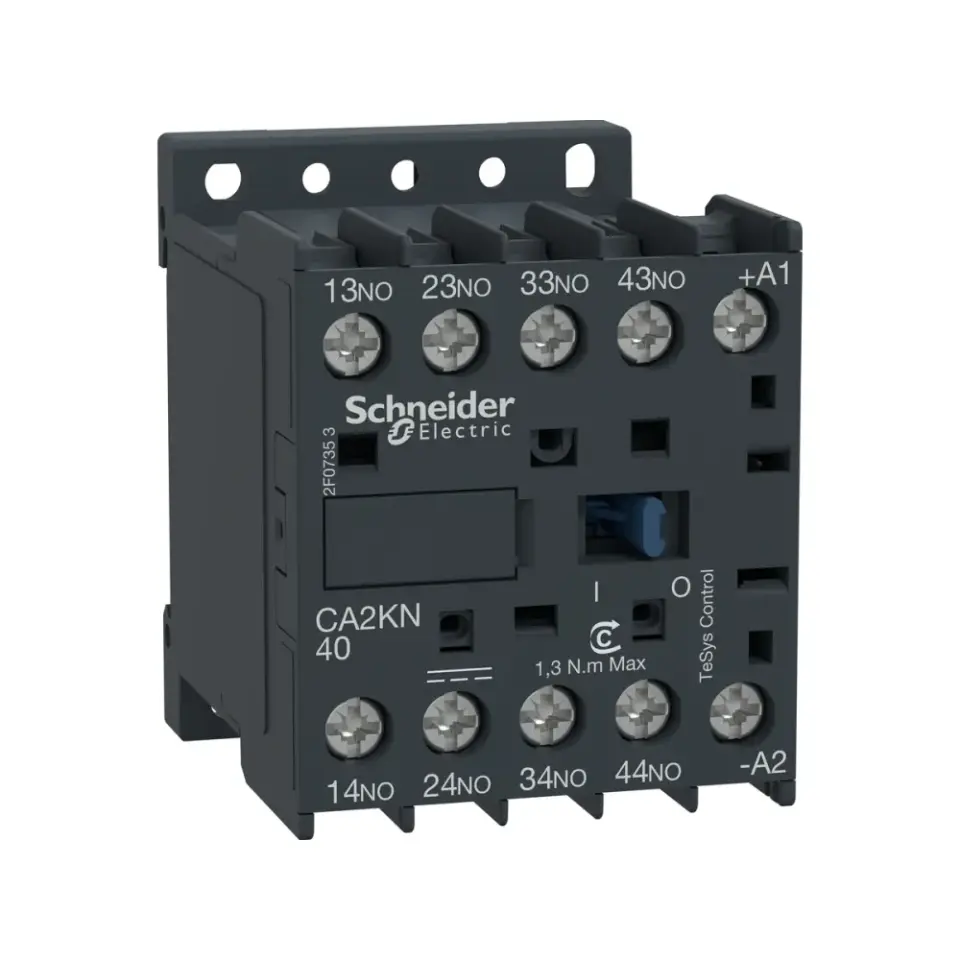 Schneider Electric CA2KN40F7, TeSys K, 4NA, Mini Yardımcı Kontaktör, 110 Volt AC