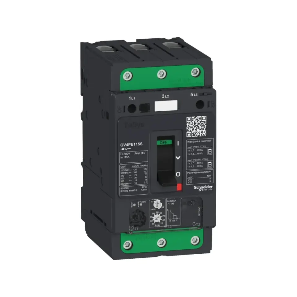 Schneider Electric GV4PE50B, TeSys Deca, 20-50 Amper, 11-22 kW, Motor Koruma Şalteri, 25 kA