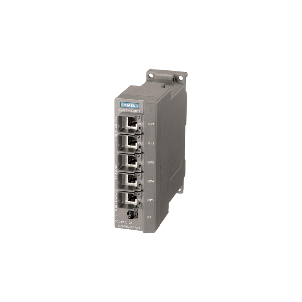 Siemens 6GK5005-0BA00-1CA3 Scalance X005 TS Scalance/Haberleşme Sistemleri
