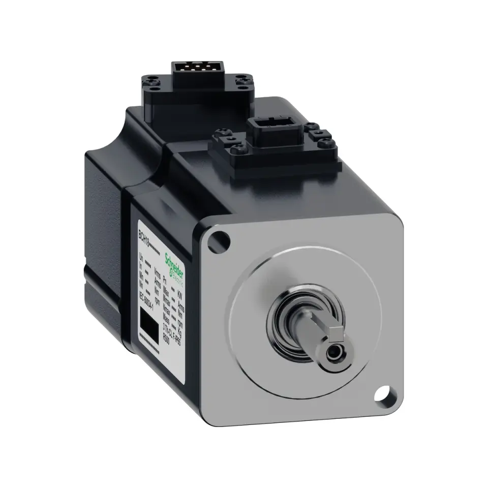 Schneider BCH18MB0133CF5C, Easy Lexium 18E, 0.1 kW Orta Ataletli Dahili Frenli Servo Motor, 3000 RPM, 0.32 Nm, 23 Bit Çok Turlu Mutlak Enkoder, 40 mm Flanş, 8 mm Şaft
