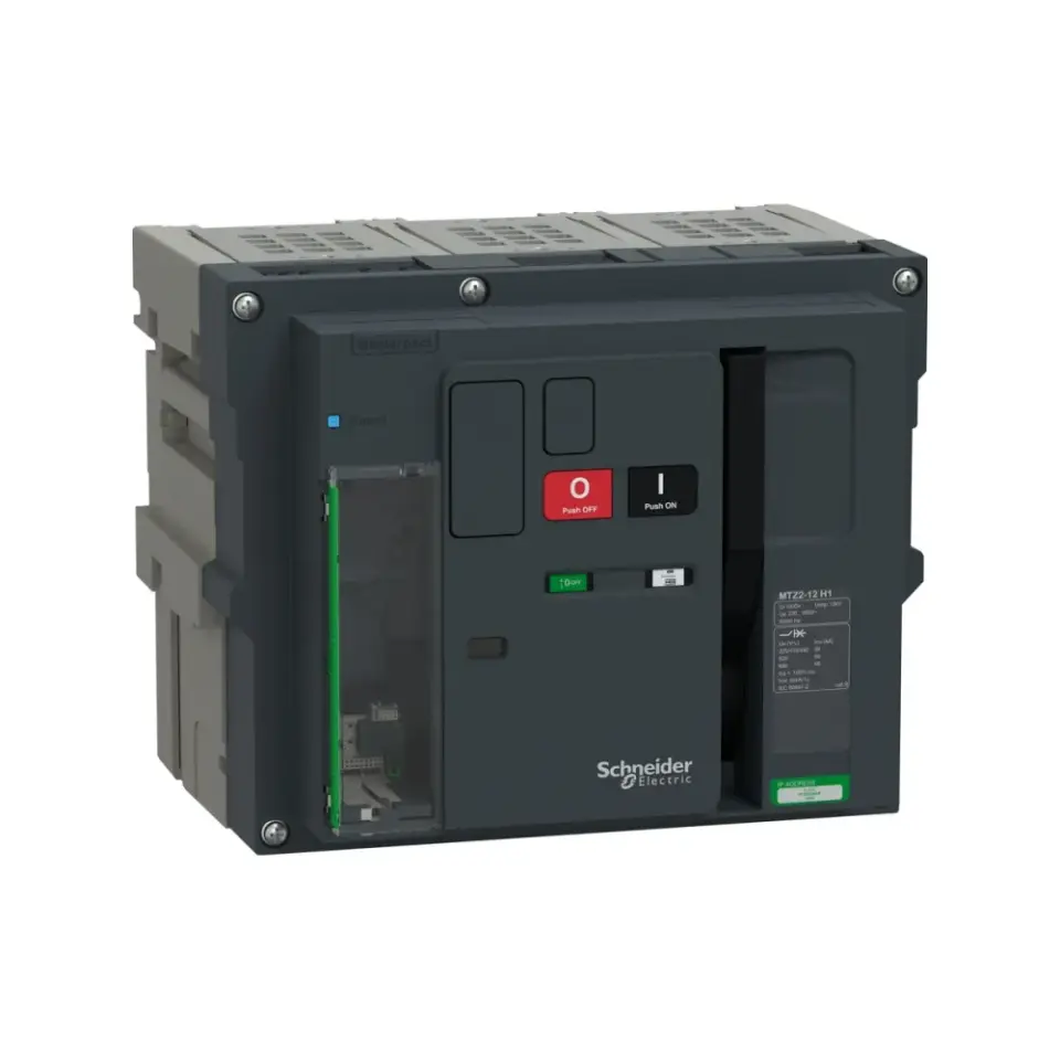 Schneider Electric MTZ212_H12E3PMDHH, MasterPact MTZ Active, 500-1250 Amper, 3 Kutuplu, 66 kA, Çekmeceli Açık Tip Güç Şalteri, MicroLogic 2.0E