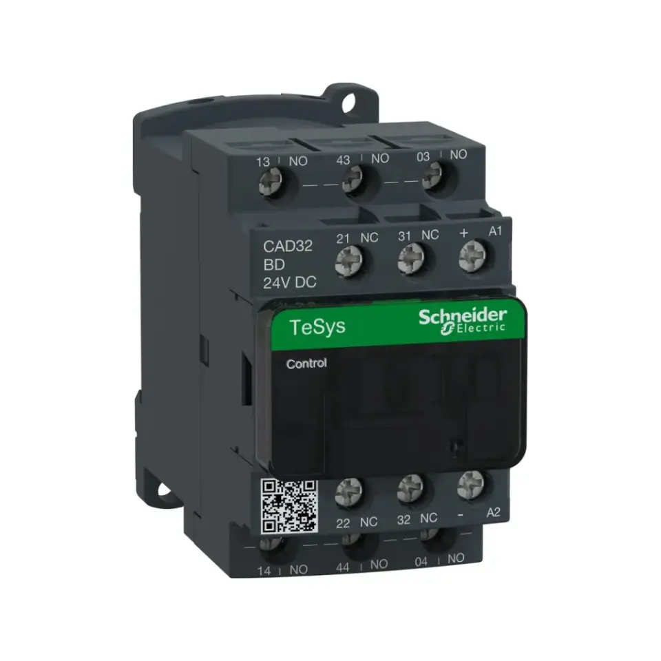 Schneider Electric CAD32BD, TeSys Deca, 3NA+2NK, Yardımcı Kontaktör, 24 Volt DC