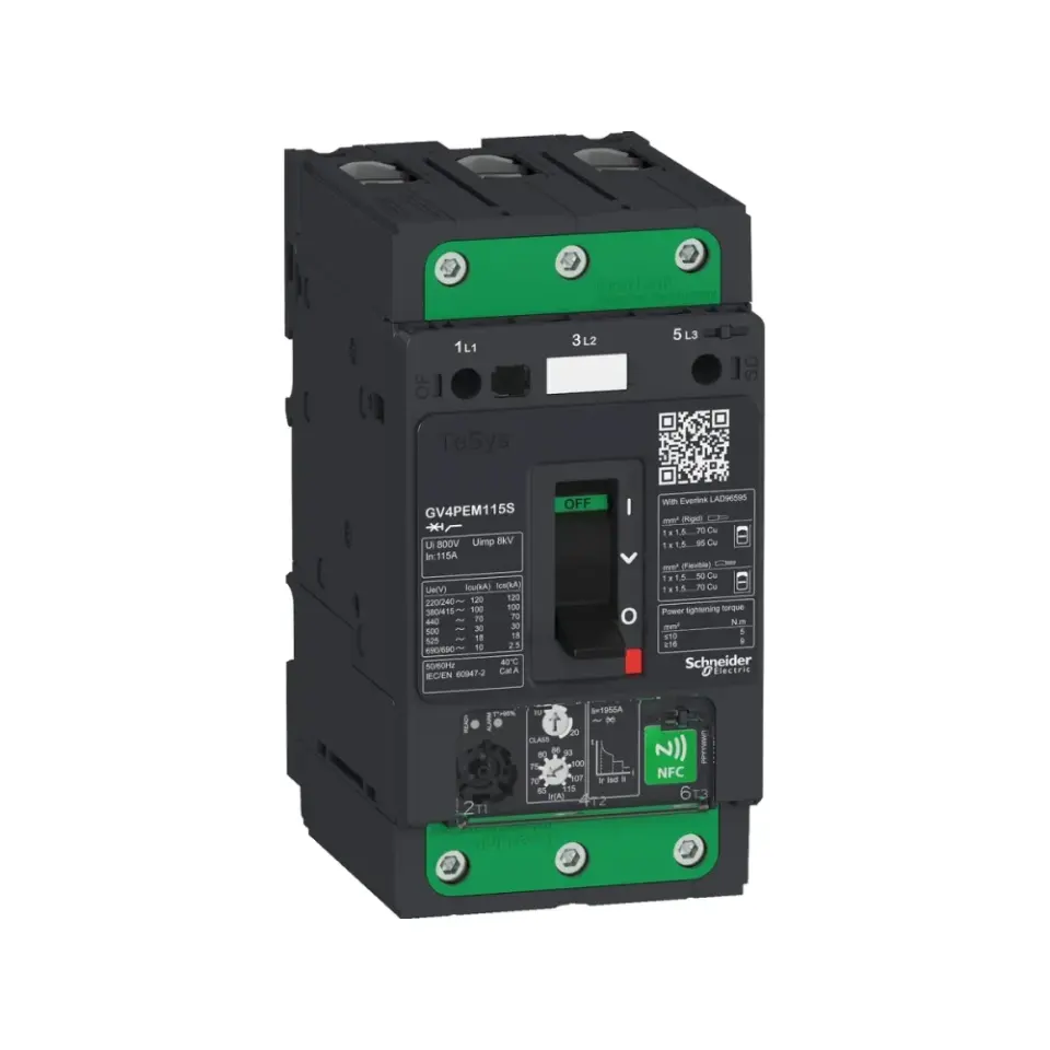 Schneider Electric GV4PEM80N, TeSys Deca, 40-80 Amper, 22-37 kW, Motor Koruma Şalteri, 50 kA